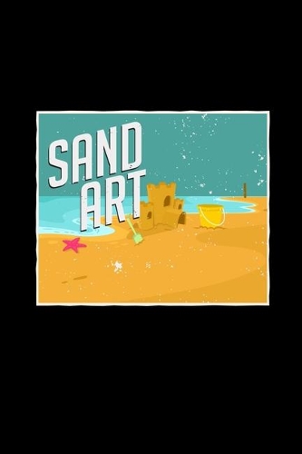 Sand art: 6x9 sandcastle - lined - ruled paper - notebook - notes