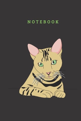 Cat Notebook: BLANK LINED NOTEBOOK CAT THEME COVER version 12