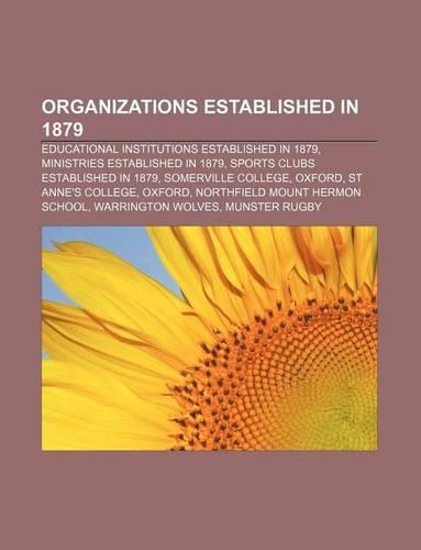Organizations Established in 1879