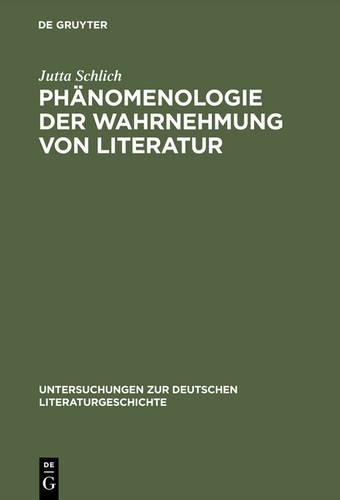 Phänomenologie Der Wahrnehmung Von Literatur