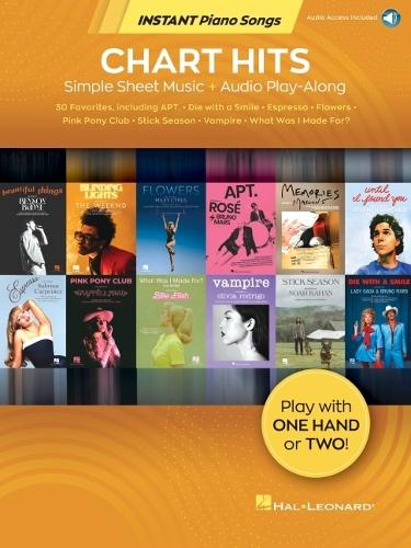 Chart Hits - Instant Piano Songs Book/Online Audio