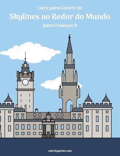 Livro para Colorir de Skylines ao Redor do Mundo para Crianças 9