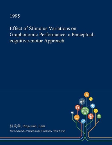 Effect of Stimulus Variations on Graphonomic Performance