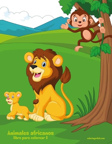 Animales africanos libro para colorear 2