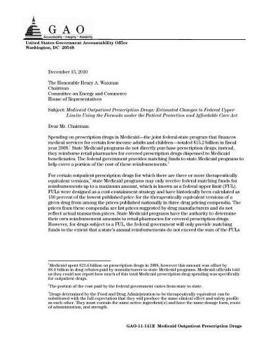 Medicaid Outpatient Prescription Drugs