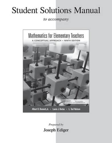 Student Solutions Manual for Mathematics for Elementary Teachers: A Conceptual Approach(English)