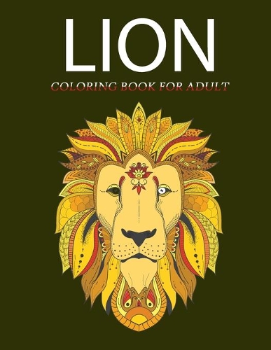 Lion Coloring Book For Adult