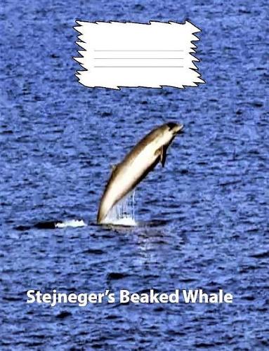 Stejneger's Beaked Whale College Ruled Line Paper Composition Book: Whale fans, College notebooks, Middle School notemooks, School supplies, Teen journals