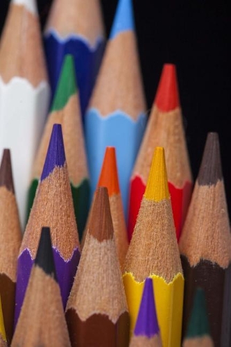 Cool Colored Pencils Up Close Journal