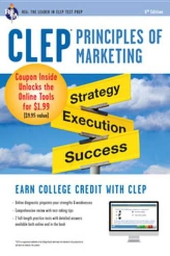 CLEP(R) Principles of Marketing Book + Online