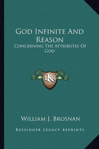 God Infinite And Reason