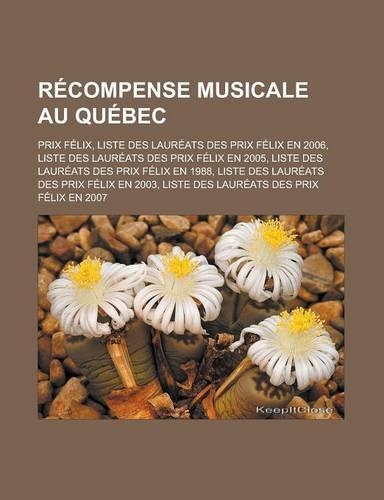 Recompense Musicale Au Quebec