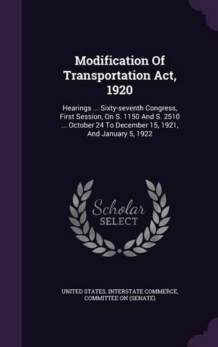Modification of Transportation ACT, 1920