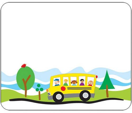 School Bus Name Tags: (English)