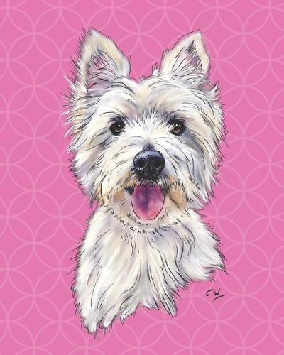 2020 Planner: Adorable Westie graces the Matte Cover of 2020 Planner with 14 months to keep you on schedule.
