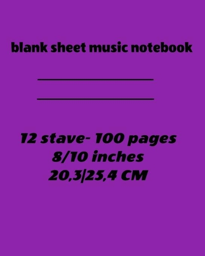 blank sheet notebook: Standard Manuscript Paper White Marble Blank Sheet Music (Notebook for Musicians)