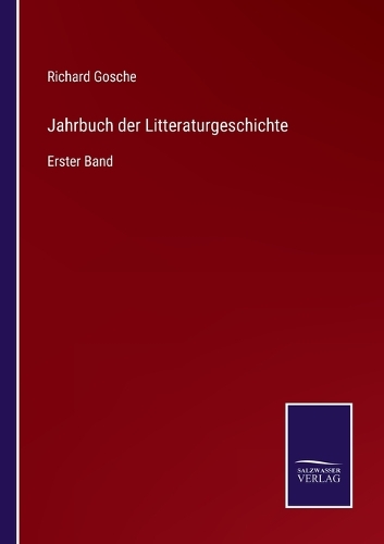 Jahrbuch der Litteraturgeschichte