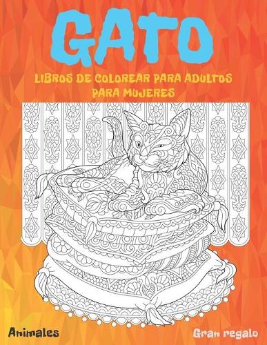 Libros de colorear para adultos para mujeres - Gran regalo - Animales - Gato