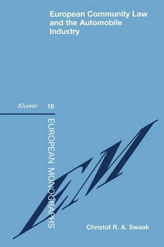 European Community Law and the Automobile Industry
