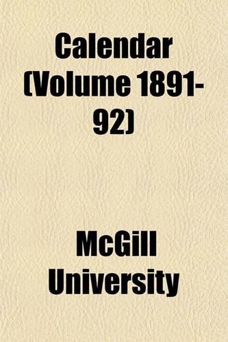 Calendar (Volume 1891-92)