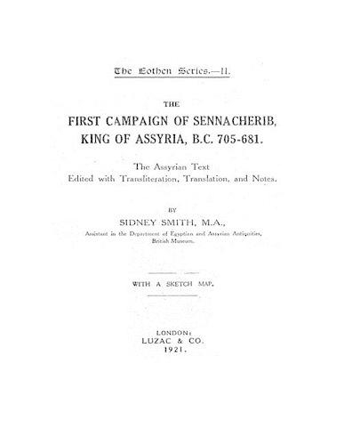 The First Campaign of Sennacherib