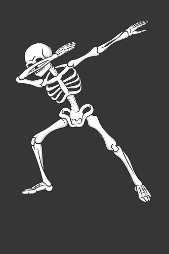 Halloween Dabbing Skeleton
