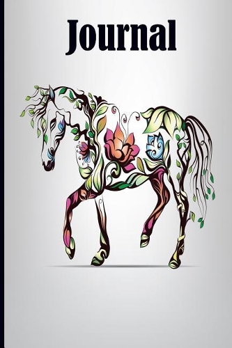 Journal: Horse Journal 6 x 9, 120 Page Blank Lined Paperback Journal