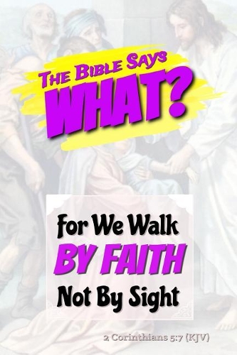 For We Walk by Faith Not by Sight: Bible Verse Cover Notebook: Christian Faith Journal