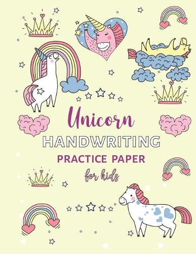 Unicorn Handwriting Practice Paper For Kids