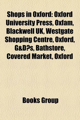 Shops in Oxford: Oxfam, Oxford University Press, Oxfam Australia, Joe Mitty, Oxfam Canada, Blackwell UK, Trailwalker, Michael Edwards(English)