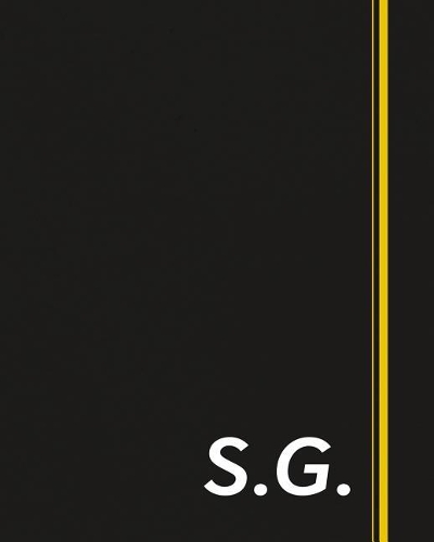 S.G.: Classic Monogram Lined Notebook Personalized With Two Initials - Matte Softcover Professional Style Paperback Journal Perfect Gift for Men and Women