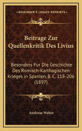 Beitrage Zur Quellenkritik Des Livius