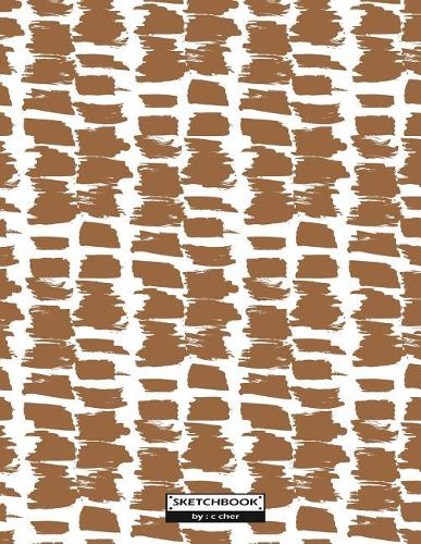 sketchbook: Brown pattern cover (8.5 x 11) inches 110 pages, Blank Unlined Paper for Sketching, Drawing, Whiting, Journaling & Doodling(1 Brown Pattern Sketchbook)