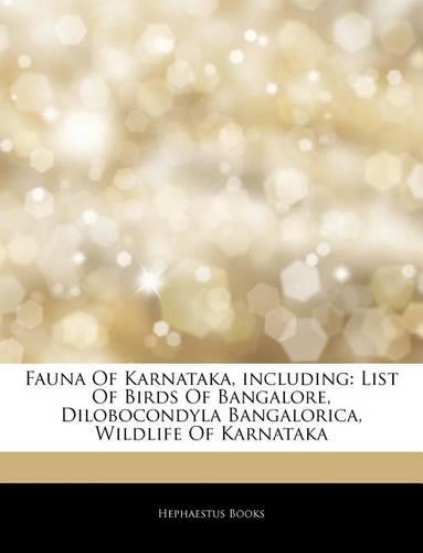 Articles on Fauna of Karnataka, Including