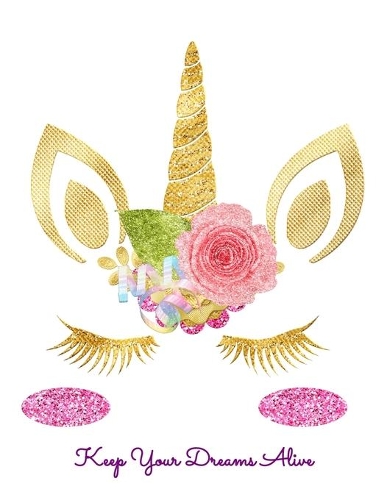 Keep Your Dreams Alive: Dot Grid Notebook, Dotted Journal Pages For Notes, Bullet Planner Or Organizer For Cute Flower Rainbow Unicorn Lovers, Horse Girls And Riding Enthus