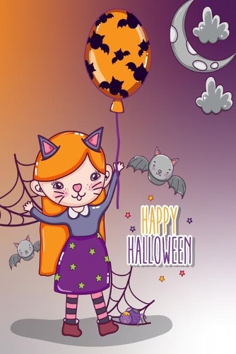 Happy Halloween Girl Lined Notebook