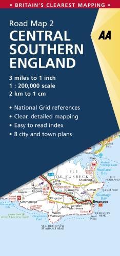 Central Southern England: (2 AA Road Map Britain)