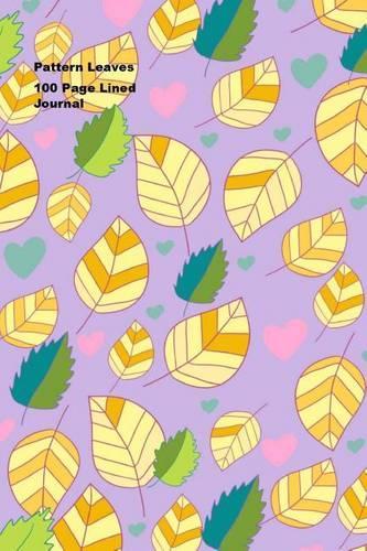 Pattern Leaves 100 Page Lined Journal