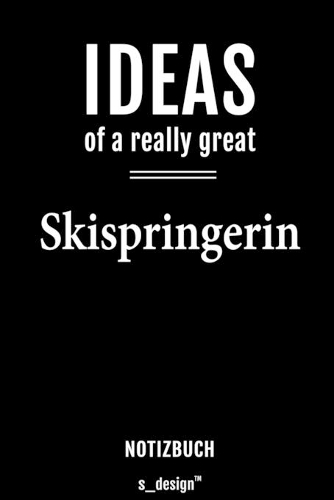Notizbuch für Skispringer / Skispringerin