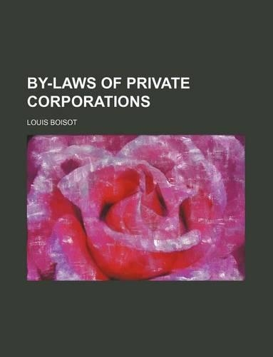 By-Laws of Private Corporations: (English)