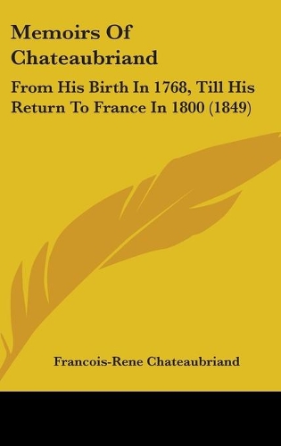 Memoirs Of Chateaubriand