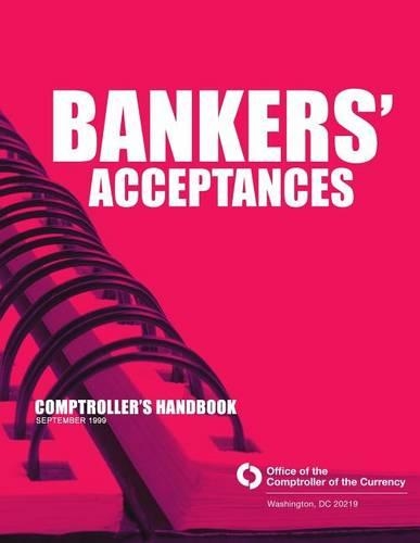 Bankers' Acceptances Comptroller's Handbook September 1999