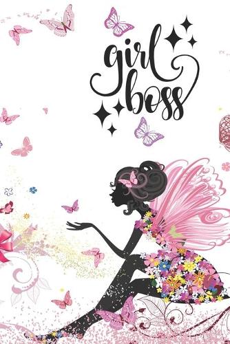 Girl Boss: Inspirational Quote Journal for Women and Girls to write in - Personal Lined Diary with Beautiful Pink Butterflies - Ruled Notebook Diary - Soft Mat