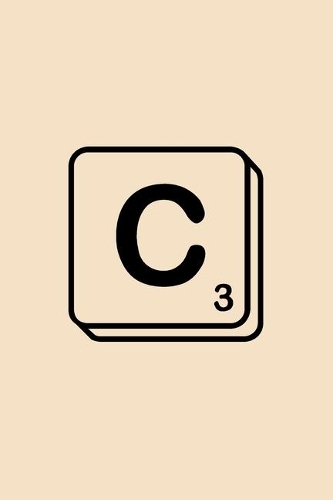 C: Scrabble Initial Monogram Letter C Notebook. A Personalized Gift for Scrabble Fans - Lined Journal Use for Score Keeping or Diary for Writing & Note