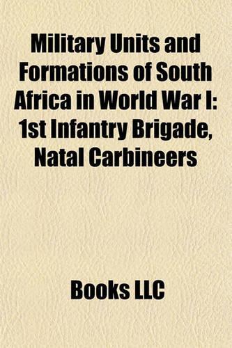Military Units and Formations of South Africa in World War I