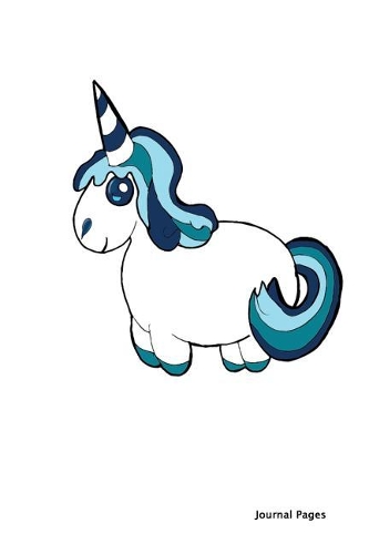 Journal Pages - Unicorn Party (Unruled): 6" x 9", Classic Notebook- Unlined Plain Journal, for Notes, sketches, 100 Pages (Durable Cover)