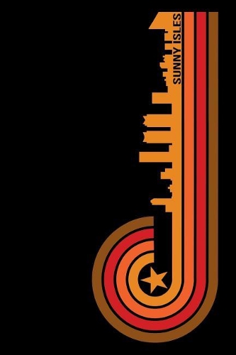 Sunny Isles: 6x9 College Ruled Notebook to Write in with Skyline of Sunny Isles Beach, Florida