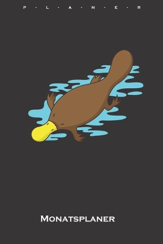 Schnabeltier im Wasser Monatsplaner