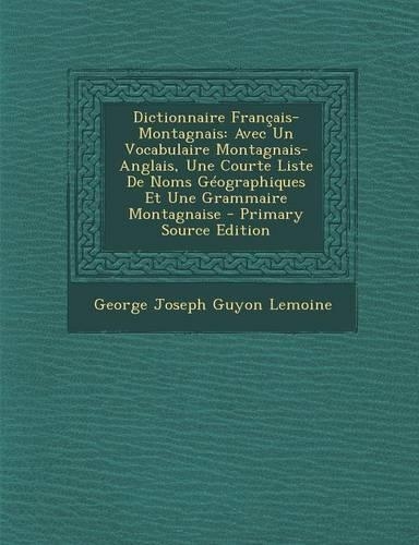 Dictionnaire Fran�ais-Montagnais