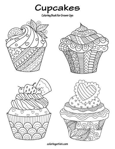Cupcakes Coloring Book for Grown-Ups 1